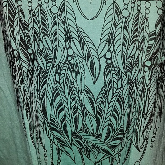 Too Fast by Banjo & Cake Blue Sacred Mystic Owl Feather Dream Catcher Tank Top - Picture 8 of 8